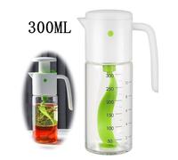 Shaker à Vinaigrette - Manuel - Verre Borosilicate - 300ML - Couleur Verte