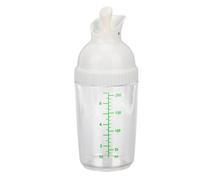 Shaker à vinaigrette - Sans BPA - 200 ml - Évite les fuites - Couvercle inclus - Blanc