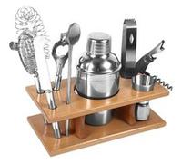 Shaker Cocktail 8 Pièces Kit de Cocktail en Acier Inoxidable Professionnel Bar Shaker Cocktail 350ml