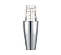 SHAKER Cocktail Inox + Verre gradué 400ml avec recettes KitchenCraft