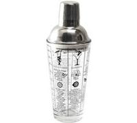 Cook Concept - Shaker en verre KV7351 - Avec recettes - 450 ml - Argent et transparent