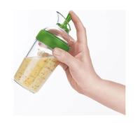 Shaker vinaigrette compact transparent - Idéal pour assaisonnements - Vert