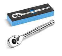 Shall liquet Réversible 1/4" 90 Dents avec Dégagement Rapide | Acier Chrome-Vanadium | Angle d'Actionnement de 4° pour Espaces Confinés