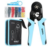 SHALL Kit d'outils de sertissage de virole 1800 pièces, pinces à sertir, connecteurs de bornes à sertir électriques à réglage automatique pour électriciens