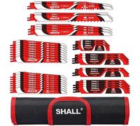 SHALL Lames de scie alternative (34 pièces) Kit de lames de scie de rechange en acier au carbure pour l'élagage des arbres, pour le bois, le métal et le plastique, avec sac de rangement
