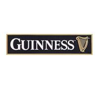 Shamrock Gift Company Guinness 05769 Tapis de bar antidérapant et anti-déversement Motif harpe dorée