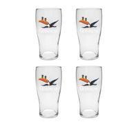 Shamrock Gift Company Guinness Lot de 4 verres à pinte Idéal pour la maison, le bar et la cuisine (Toucan volant)