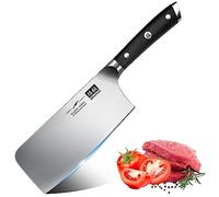 SHAN ZU Feuille de Boucher Couteau de Chef Chinois Couperet de Cuisine Acier Inoxydable - CLASSIC Series