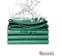 SHANNA Bâche de Protection Exterieur avec Oeillets, 3x3m 440 g/m² PVC Bâche Voiture Piscine, Imperméable Résistante aux Déchirures UV Intempéries, Bâches Multiusage pour Meubles de Jardin, Vert