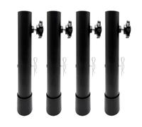 ShanQuilyx 4pcs Rehausseurs de Table Pliante, rallonges de Pieds en Acier Inoxydable à Hauteur de comptoir, Connexion sécurisée avec boulons de renforcement, durables (Type A 17.3in(44cm))