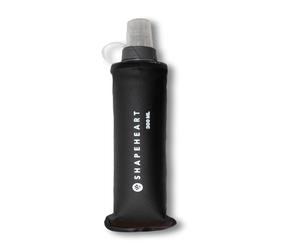 Shapeheart Gourde Souple 300 ml Flasque Running Légère Pliable à Plat | Compatible Ceinture Running, Trail, Randonnée | Valve réglable | Bouchon anti-saleté | Lanière d'attache | Sans PVC et BPA