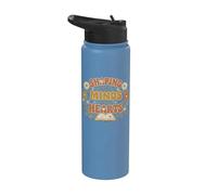 Shaping Little Minds Big Hearts Teacher School Stainless Steel Insulated Water Bottle