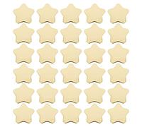 SHAPOKY Lot de 30 assiettes en carton jetables en d'étoile Doré