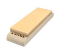 SHAPTON - Côte en céramique Japonaise, M15/grain Moyen 1000, 15 mm, Pierre avec Base en Bois Bleu