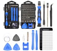 Sharden Kit d’outils et tournevis magnétiques de précision 122 en 1 avec étui - Pour réparer électronique, ordinateur, téléphone portable, ordinateur portable, console de jeu, montre, lunettes - Bleu