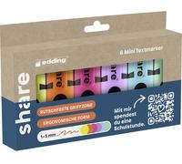 share Surligneur 4-0021-6-1000 jaune fluorescent, orange fluorescent, rose fluorescent, violet pastel, bleu pastel, vert pastel 1 mm, 3 mm 1 pc(s)