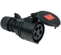 Femelle CEE 16 A 5 pôles PCE venttechnik 215-6x 400 V noir 1 pc(s)