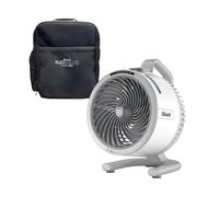 Shark FlexBreeze HydroGo, Ultra puissant, portable, brume intérieure et extérieure, portée de plus de 22 m, filaire et sans fil avec jusqu'à 12 heures de batterie, 5 vitesses et brume par évaporation,