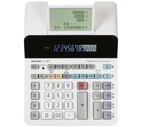 Sharp EL-1901 Calculatrice de bureau gris, blanc Ecran: 12 sur secteur (l x H x P) 192 x 254 x 66 mm