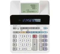 Sharp EL-1901 Calculatrice de bureau gris, blanc Ecran: 12 sur secteur (l x H x P) 192 x 254 x 66 mm