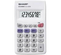 Sharp EL-233 S Calculatrice de poche blanc Ecran: 8 à pile(s) (l x H x P) 62 x 8 x 105 mm