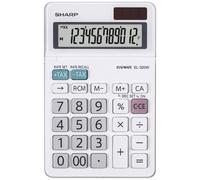Sharp EL-320W Calculatrice de poche blanc Ecran: 12 à pile(s), solaire