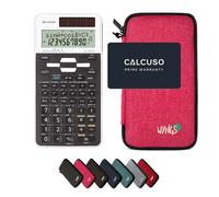 Sharp EL-531TG Blanc avec Housse de Protection WYNGS incluse Rose - Calculatrice Scientifique - Pack de Base