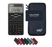 Sharp EL-531TG Gris avec Housse de Protection WYNGS incluse Bleu - Calculatrice Scientifique - Pack de Base