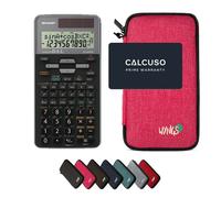 Sharp EL-531TG Gris avec Housse de Protection WYNGS incluse Rose - Calculatrice Scientifique - Pack de Base