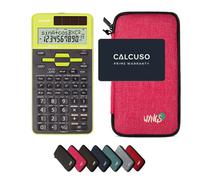 Sharp EL-531TG Vert avec Housse de Protection WYNGS incluse Rose - Calculatrice Scientifique - Pack de Base