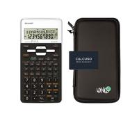 Sharp EL-531TH Blanc avec Housse de Protection WYNGS incluse Noir - Calculatrice Scientifique - Pack de Base
