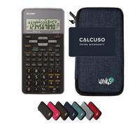 Sharp EL-531TH Gris avec Housse de Protection WYNGS incluse Bleu - Calculatrice Scientifique - Pack de Base