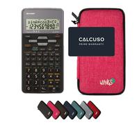 Sharp EL-531TH Gris avec Housse de Protection WYNGS incluse Rose - Calculatrice Scientifique - Pack de Base