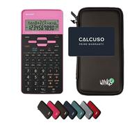 Sharp EL-531TH Rose avec Housse de Protection WYNGS incluse Noir - Calculatrice Scientifique - Pack de Base