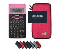 Sharp EL-531TH Rose avec Housse de Protection WYNGS incluse Rose - Calculatrice Scientifique - Pack de Base