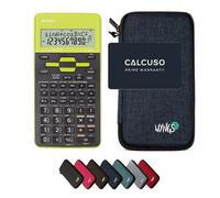 Sharp EL-531TH Vert avec Housse de Protection WYNGS incluse Bleu - Calculatrice Scientifique - Pack de Base