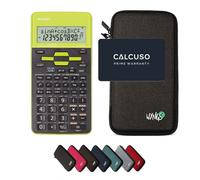 Sharp EL-531TH Vert avec Housse de Protection WYNGS incluse Gris Foncé - Calculatrice Scientifique - Pack de Base