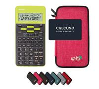 Sharp EL-531TH Vert avec Housse de Protection WYNGS incluse Rose - Calculatrice Scientifique - Pack de Base