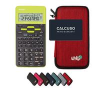 Sharp EL-531TH Vert avec Housse de Protection WYNGS incluse Rouge - Calculatrice Scientifique - Pack de Base