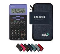 Sharp EL-531TH Violet avec Housse de Protection WYNGS incluse Bleu - Calculatrice Scientifique - Pack de Base