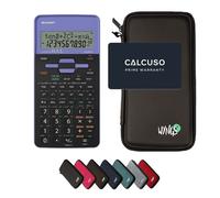Sharp EL-531TH Violet avec Housse de Protection WYNGS incluse Noir - Calculatrice Scientifique - Pack de Base