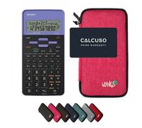 Sharp EL-531TH Violet avec Housse de Protection WYNGS incluse Rose - Calculatrice Scientifique - Pack de Base