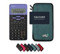 Sharp EL-531TH Violet avec Housse de Protection WYNGS incluse Turquoise - Calculatrice Scientifique - Pack de Base