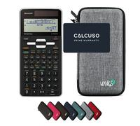 Sharp EL-W550TG avec Housse de Protection WYNGS incluse Gris Clair - Calculatrice Scientifique - Pack de Base