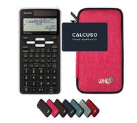 Sharp EL-W550TG avec Housse de Protection WYNGS incluse Rose - Calculatrice Scientifique - Pack de Base
