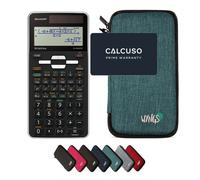 Sharp EL-W550TG avec Housse de Protection WYNGS incluse Turquoise - Calculatrice Scientifique - Pack de Base