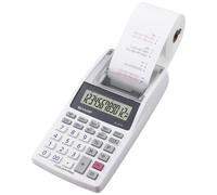 Sharp Mini calculatrice-imprimante de bureau à 12 chiffres avec écran LCD - Impression bicolore (noir/rouge) - Couleur : gris