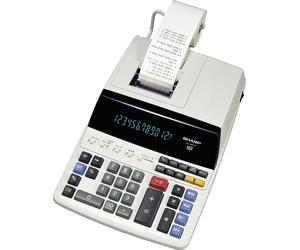 SHARP SH-EL2607V Calculatrice de bureau - 12 chiffres, imprimante, grise