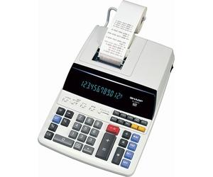 SHARP SH-EL2607V Calculatrice de bureau EL-2607V - 12 chiffres, imprimante, gris