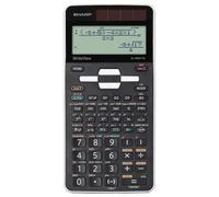 Sharp Calculatrice scientifique EL-W531TG – WriteView, entrée D.A.L, solaire/piles – Blanc